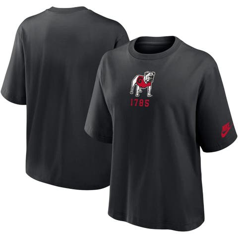 Women's Nike Black Georgia Bulldogs Legacy Established Boxy T-Shirt