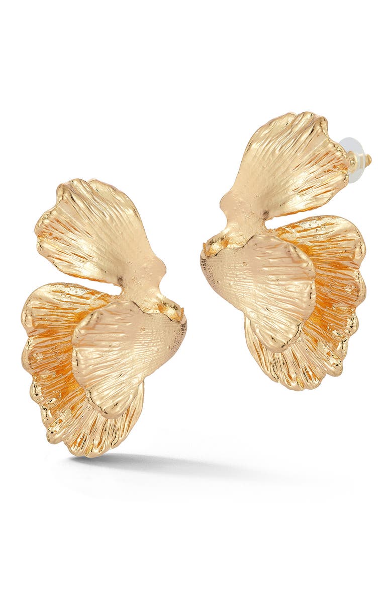 Textured Statement Earrings, Main, color, GOLD