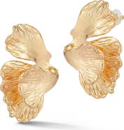 CHLOE AND MADISON Textured Statement Earrings