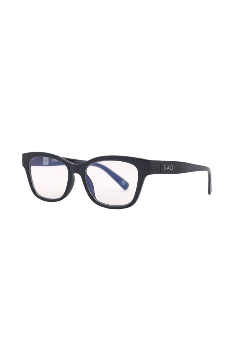 Pony Sunglasses, Alternate, color, Gloss Black - Clear Lens