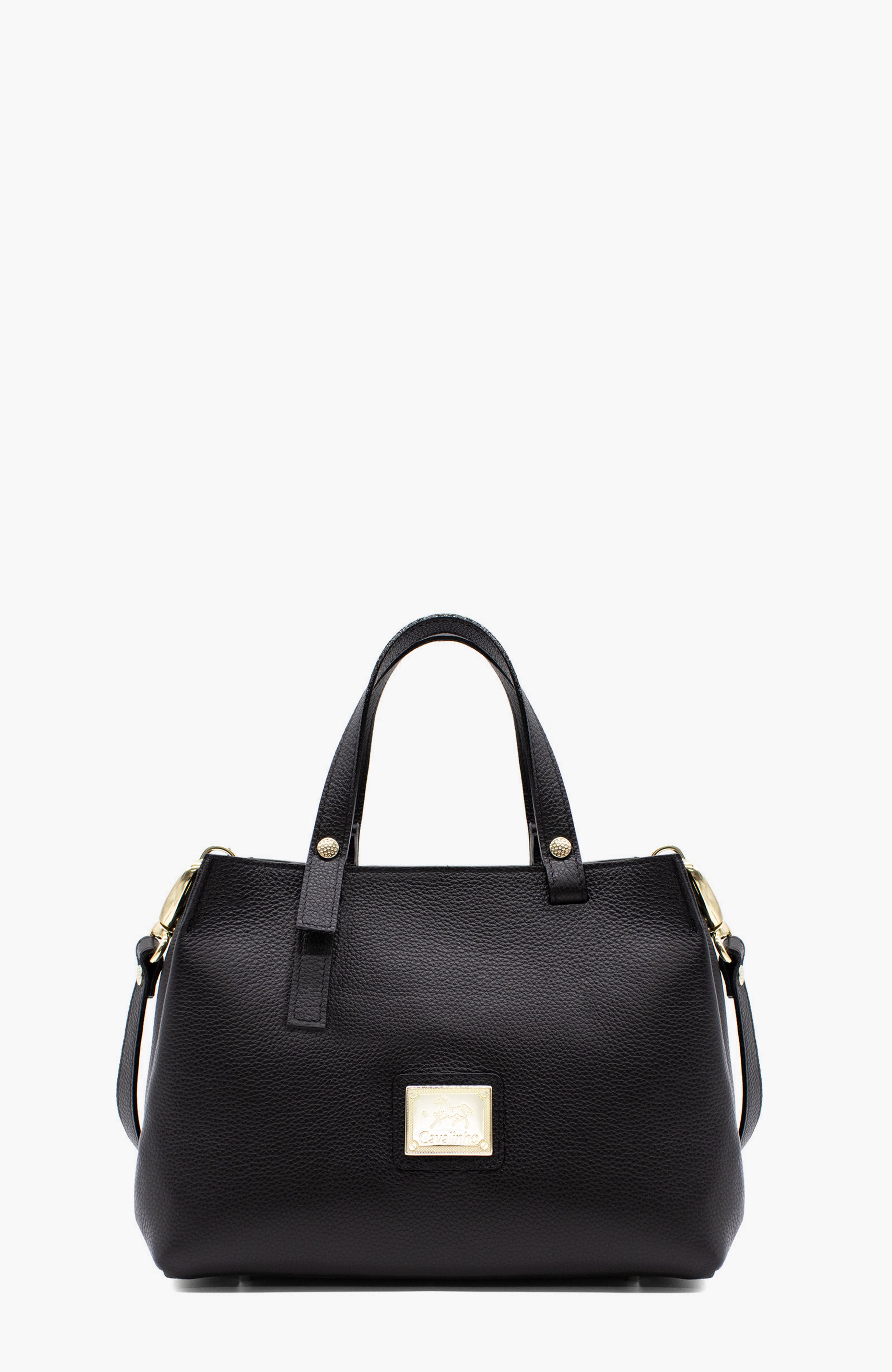 Muse 490 Pebbled Leather Handbag, Main, color, Black
