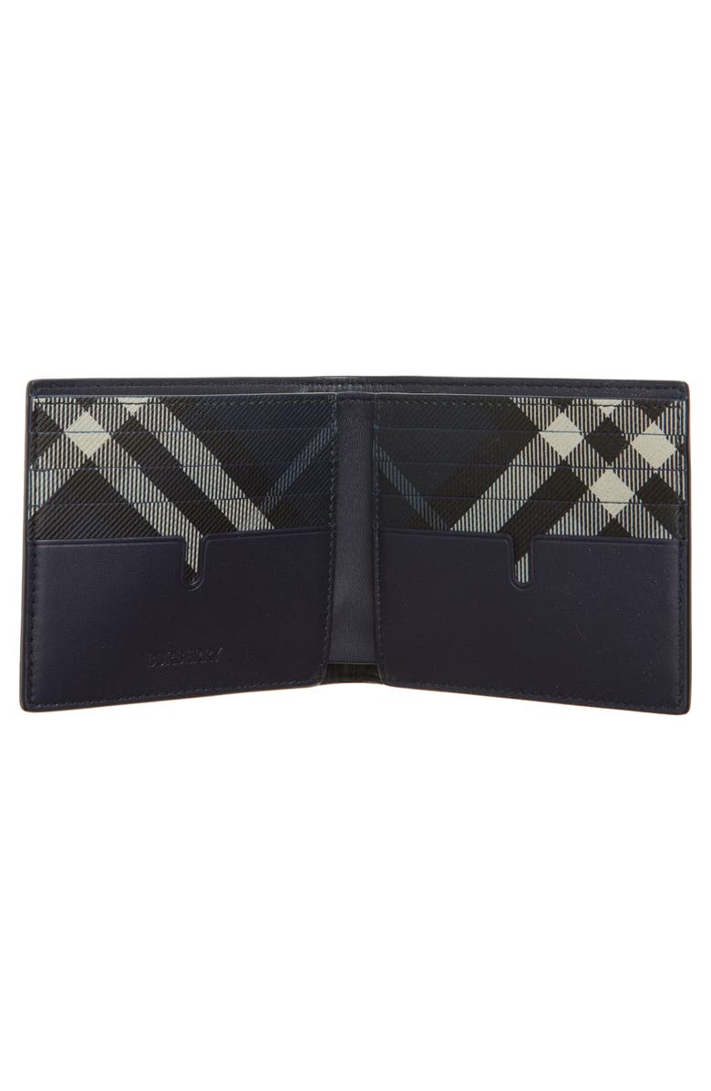 Burberry Leather Bifold Wallet, Alternate, color, Midnight