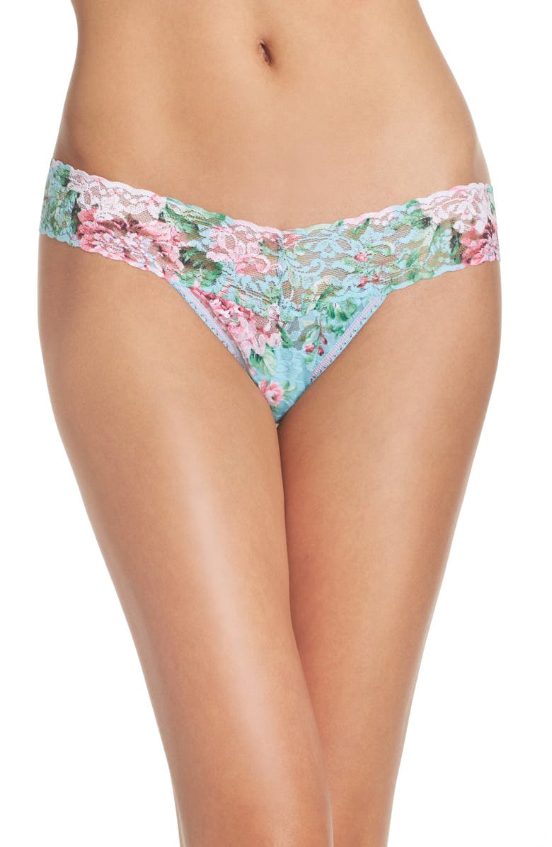 Hanky Panky Capri Bloom Low Rise Thong, Main, color, 