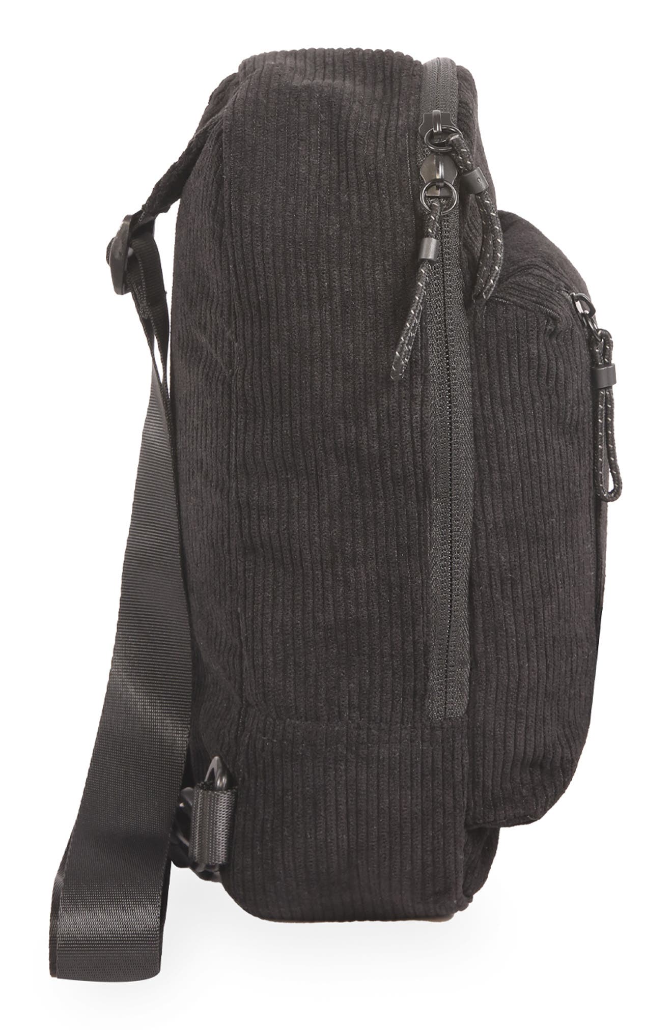 Original Penguin Corduroy Sling Bag, Alternate, color, Black