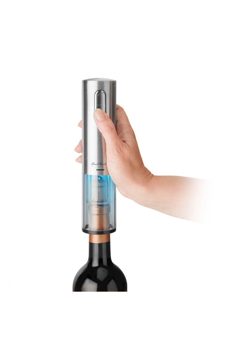 Lithium-Ion Electric Corkscrew, Main, color, Silver