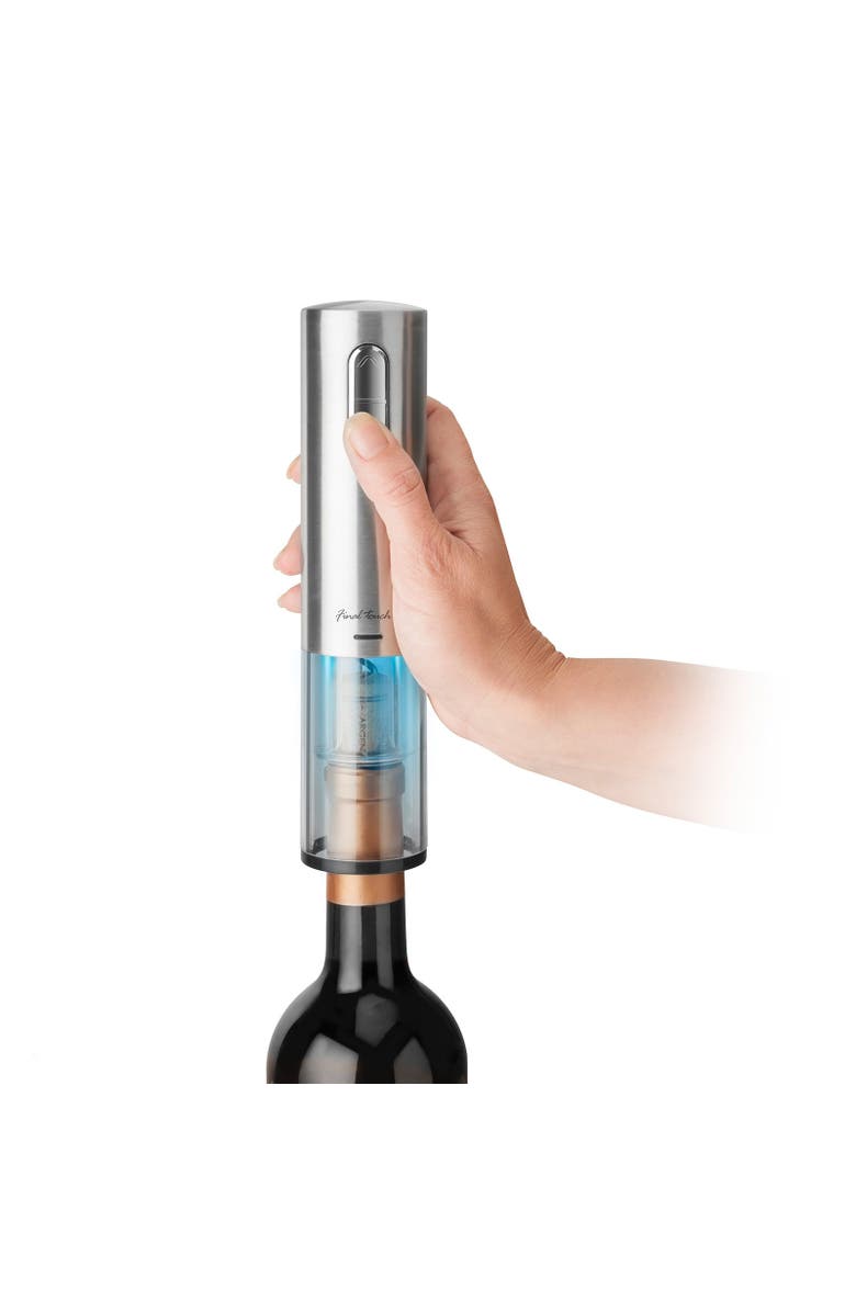 FINAL TOUCH Lithium-Ion Electric Corkscrew, Main, color, Silver