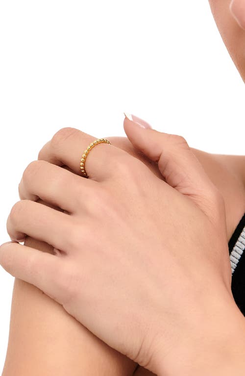 Devata Beaded Ball Ring In Gold