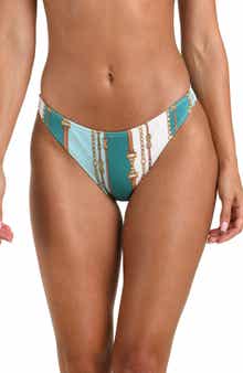 Jean Belt Stripe Bikini Bottoms