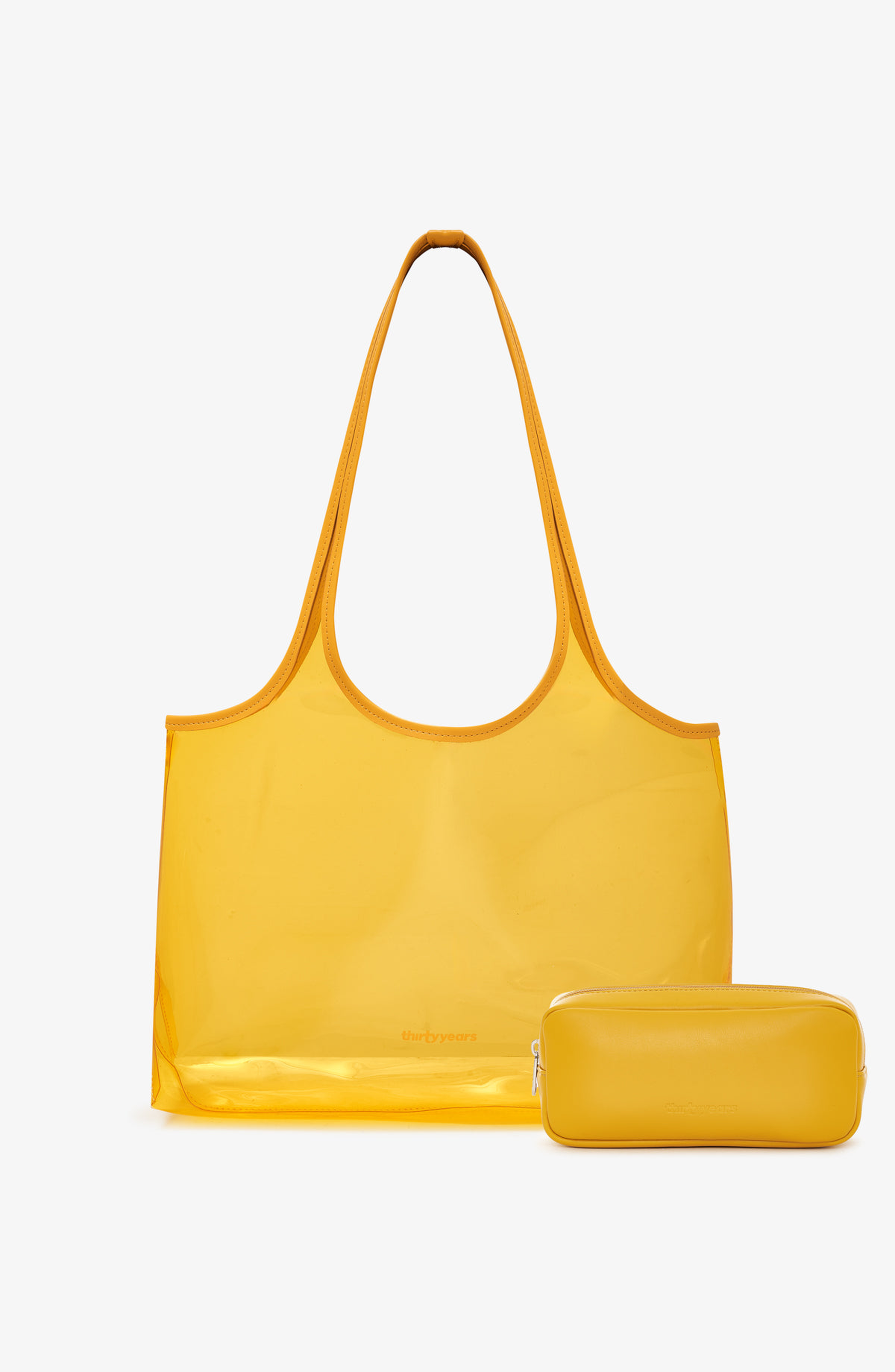 Thirty Years Jelly Clear Tote, Main, color, Honey