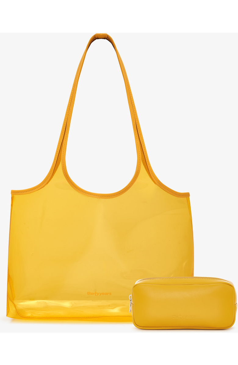 Thirty Years Jelly Clear Tote, Main, color, Honey
