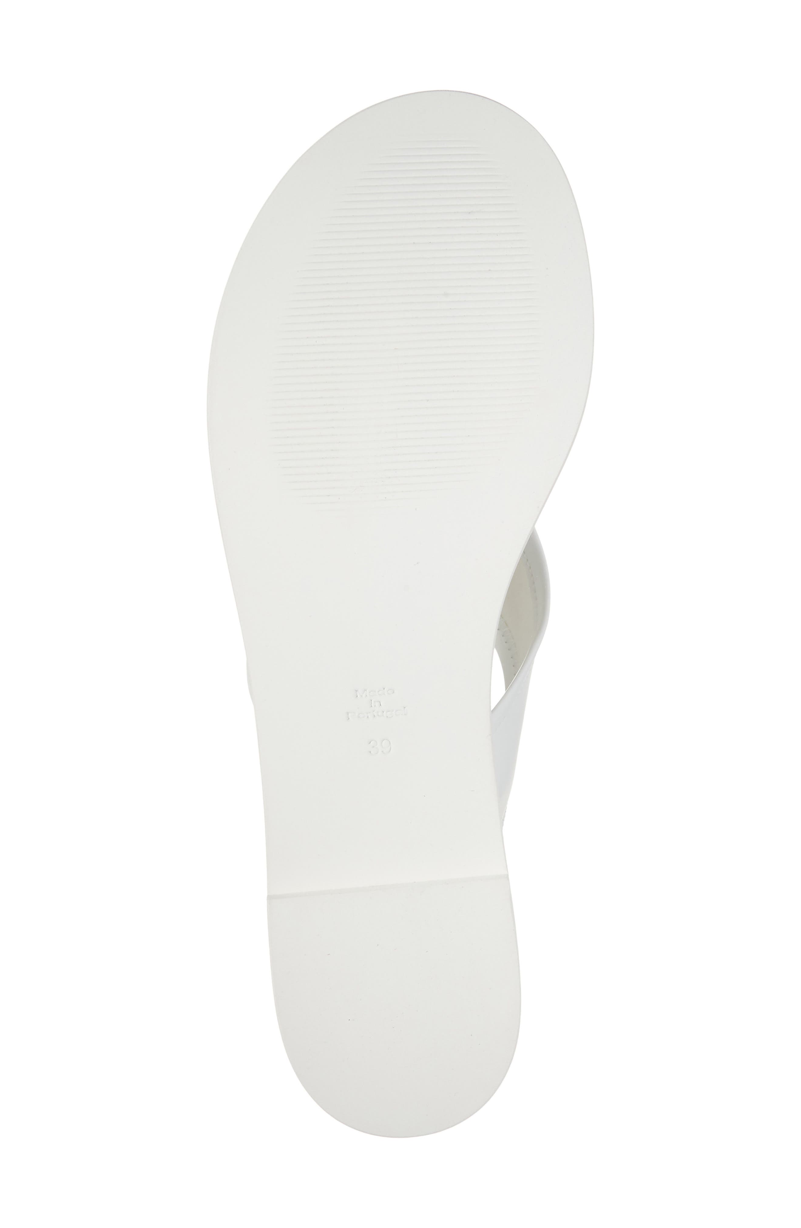 Sandy Liang Clark Bow Thong Sandal, Alternate, color, White