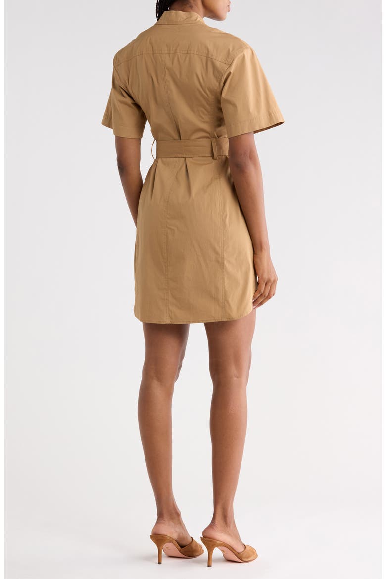 Quinn Mini Shirtdress, Alternate, color, TOFFEE