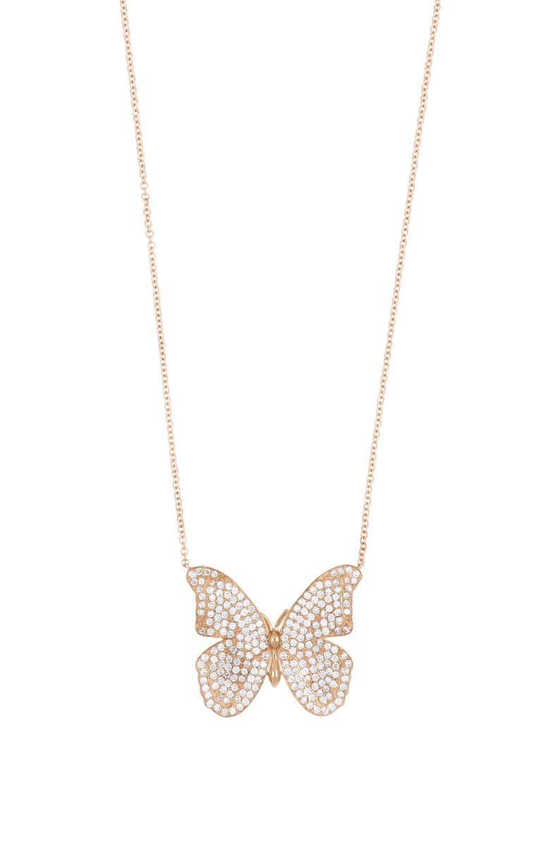 Bony Levy Diamond Butterfly Pendant Necklace, Main, color, 