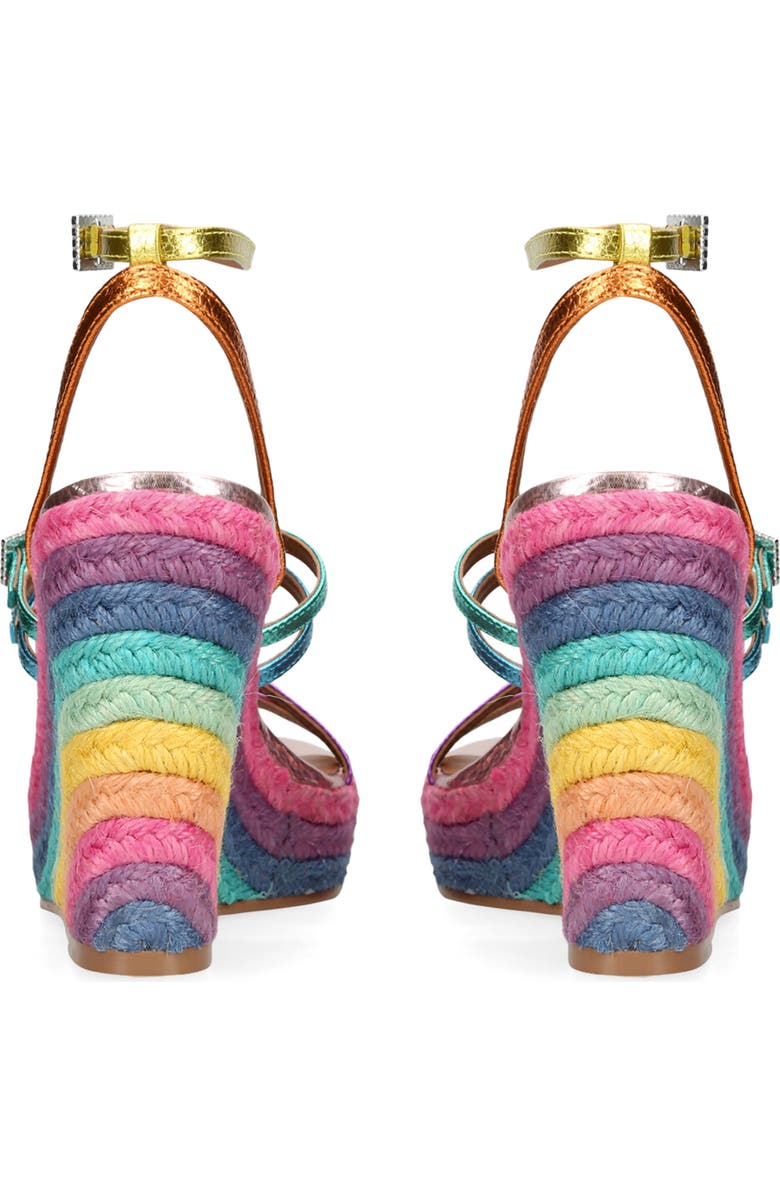 Kurt Geiger London Pierra Ankle Strap Esapdrille Wedge Sandal, Alternate, color,