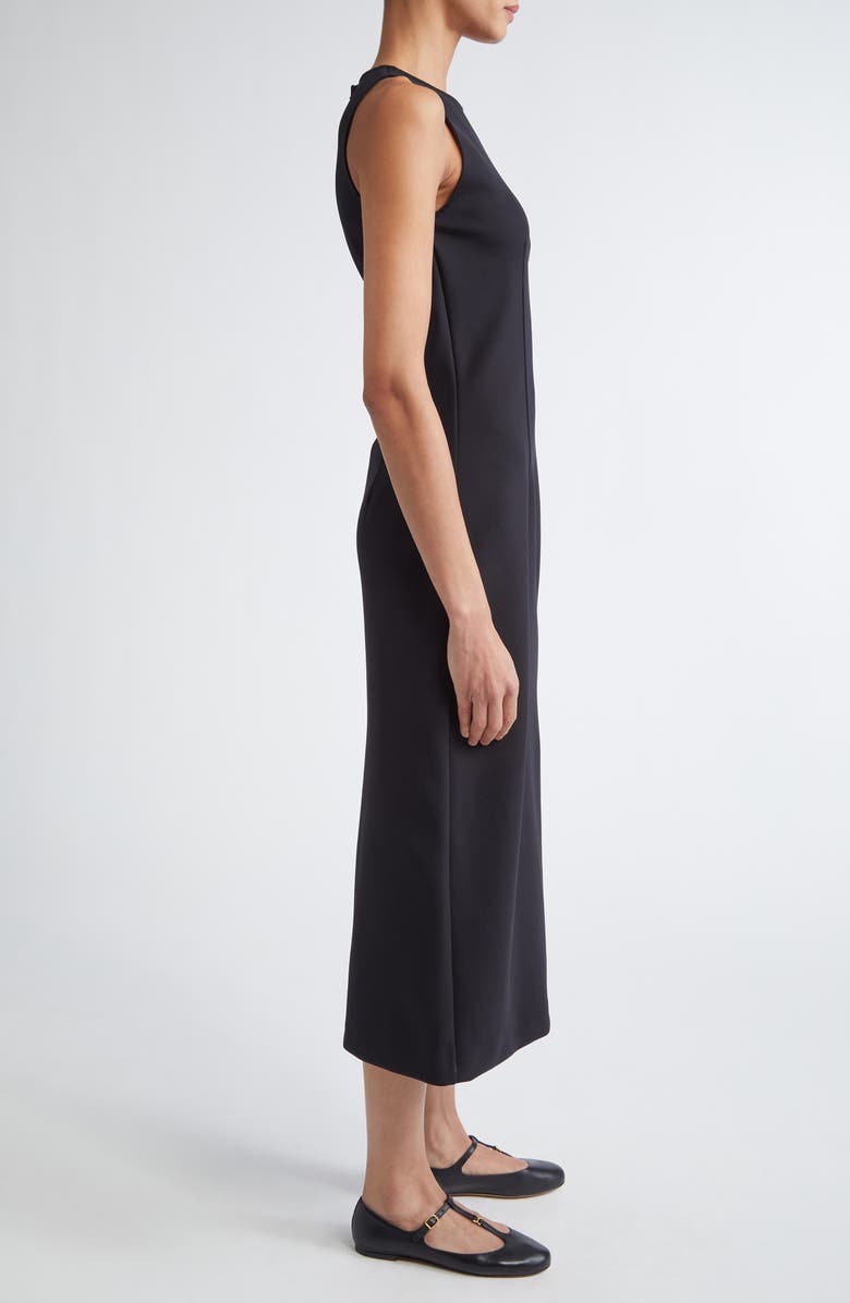 Max Mara Sevres Sleeveless Jersey Midi Dress, Alternate, color, Black