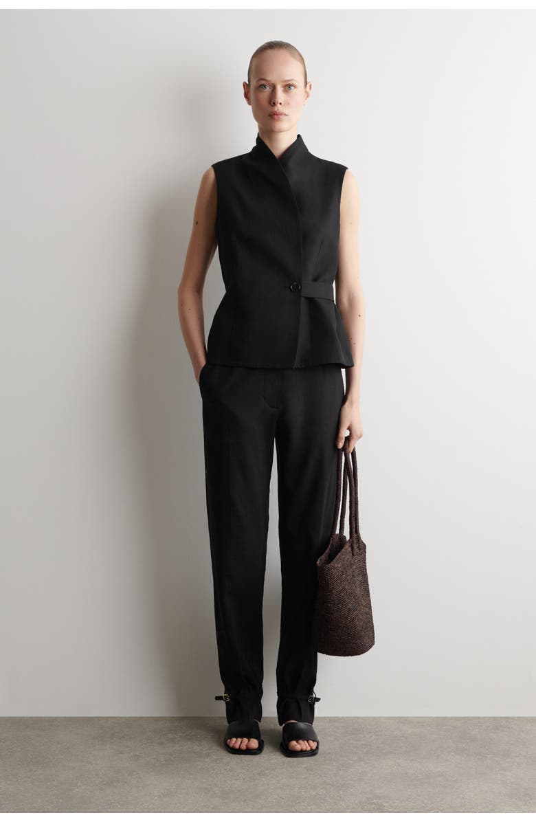 COS Hand-Woven Market Tote - Straw, Main, color, Brown