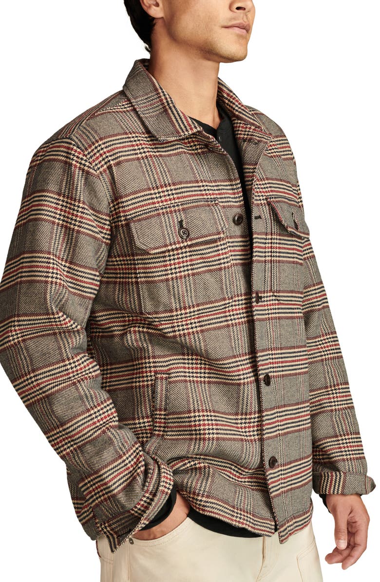 Lucky Brand Plaid Cotton Button-Up Shirt Jacket, Alternate, color, 