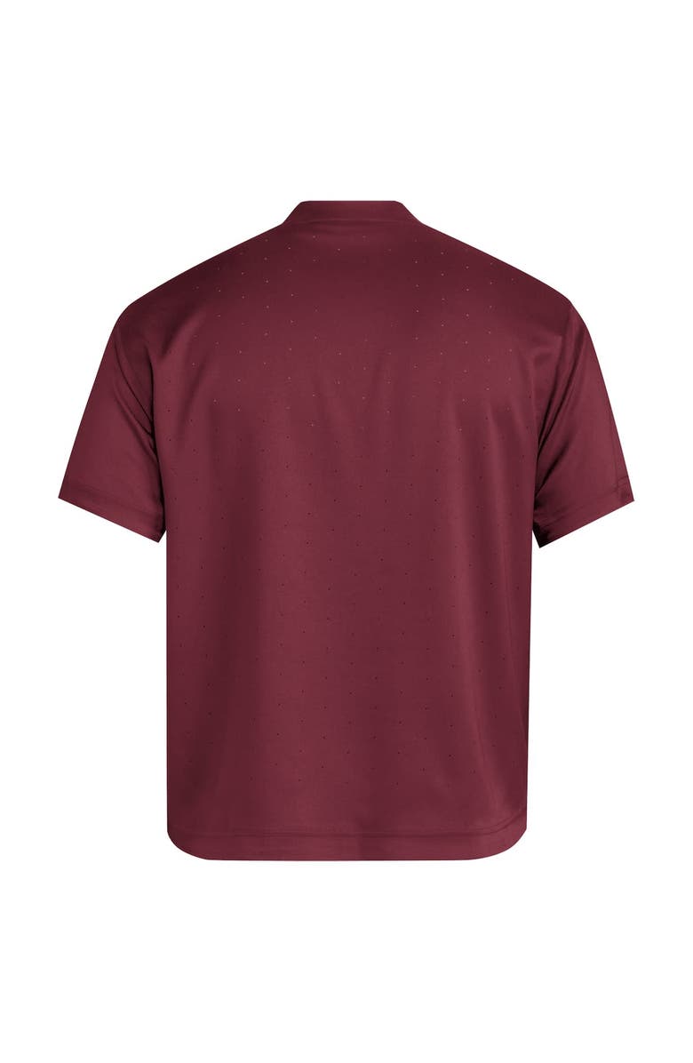 adidas Men's adidas  Maroon Mississippi State Bulldogs Dugout Coaches Adizero Notch Neck Pullover Top, Alternate, color, Maroon