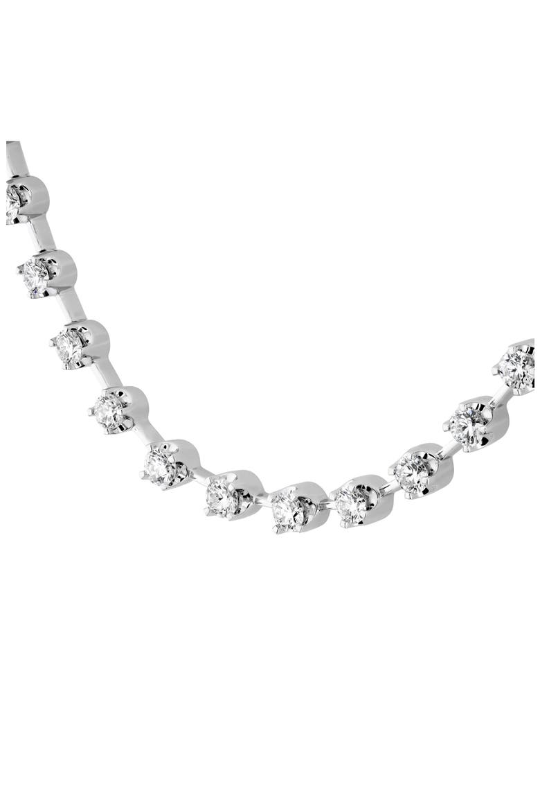 Serena Diamond Station Necklace, Alternate, color, WHITE GOLD