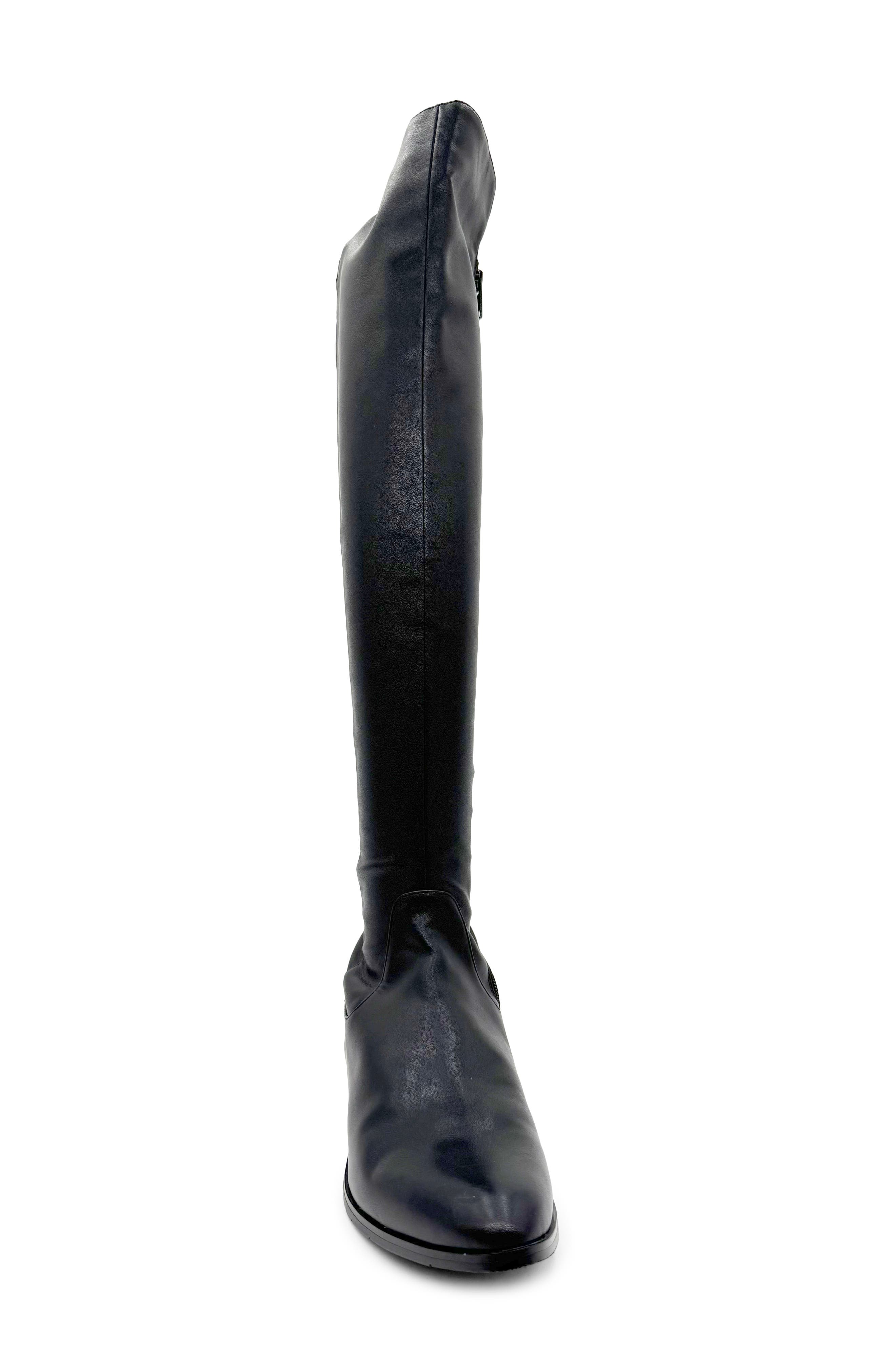 CHELSEA CREW Juno Tall Boot, Alternate, color, Black Pu