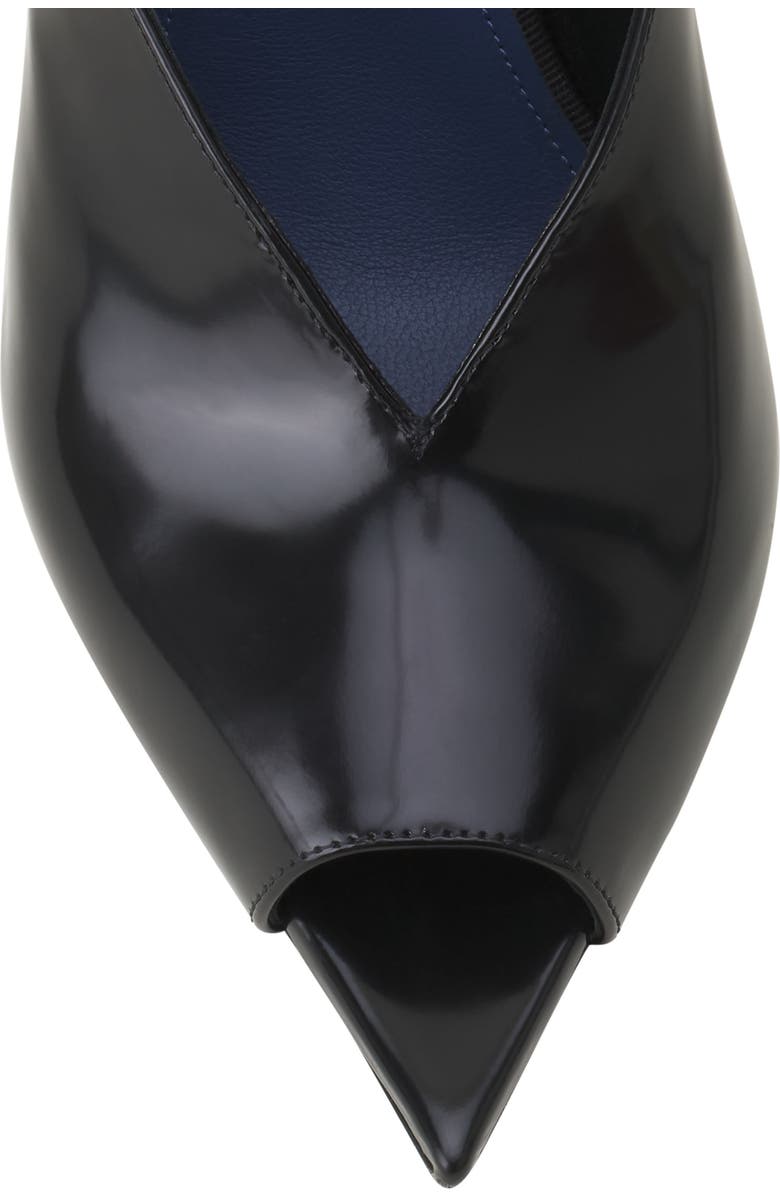 Lanvin Midnight Step Mule In Patent Leather, Alternate, color, Noir