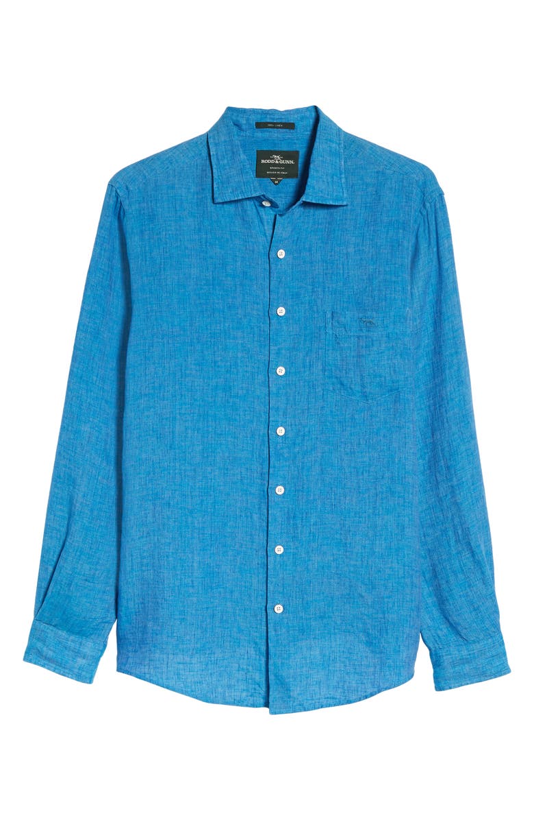 Rodd & Gunn Harris Bay Regular Fit Linen Sport Shirt, Alternate, color,