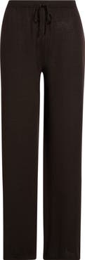 LESET James Merino Wool Wide Leg Drawstring Pants