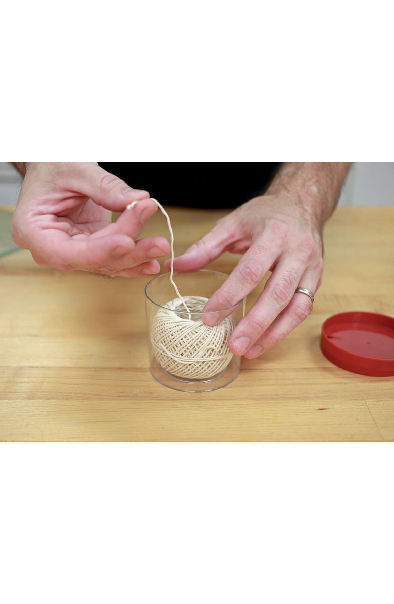 Kuchenprofi Kitchen Twine with Acrylic Twine Dispenser, Includes 164 Feet of Cooking and Baking String, Alternate, color, White