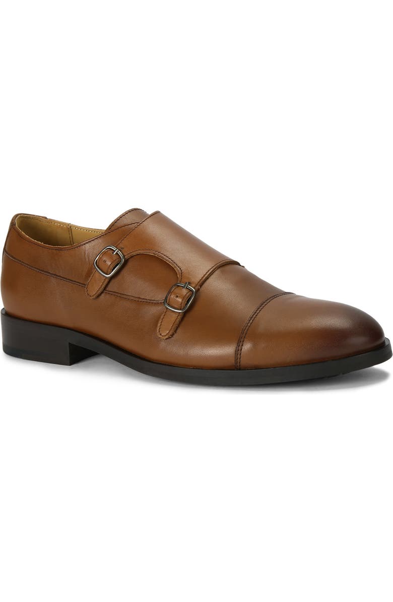 Kurt Geiger London Hunter Cap Toe Double Monk Strap Shoe, Main, color,