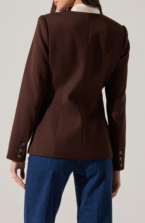 Astr The Label Bellemere Jacket In Brown