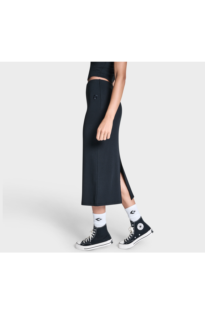 Converse Box Star Midi Skirt, Alternate, color, Converse Black