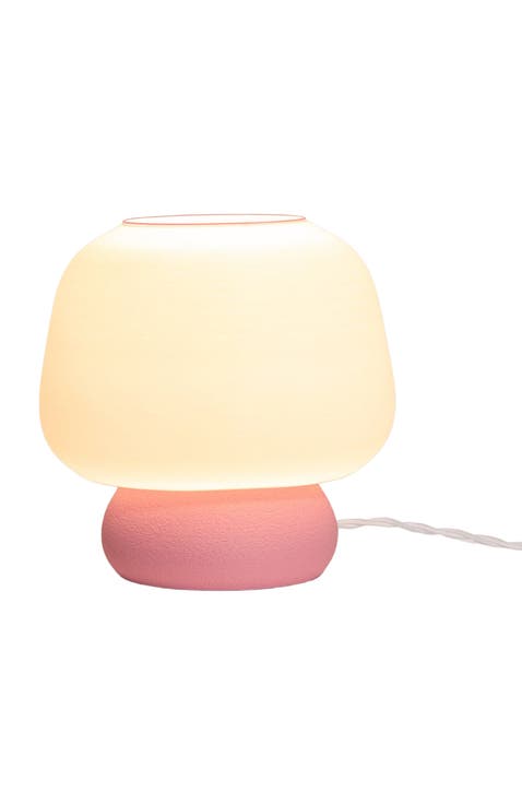 Portobello 10" Modern Classic Plant-Based Filament Dimmable LED 3D Printed Mushroom Table Lamp