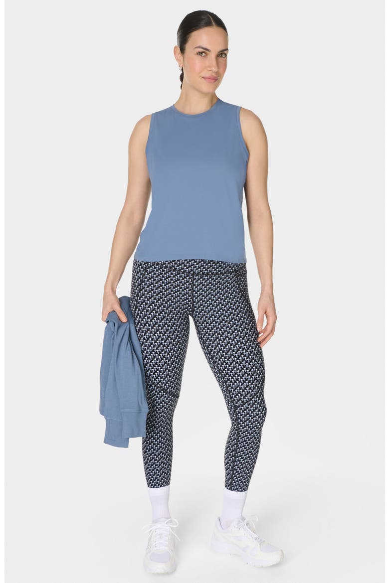 Essentials Seamless Workout Tank, Alternate, color, LUXE BLUE