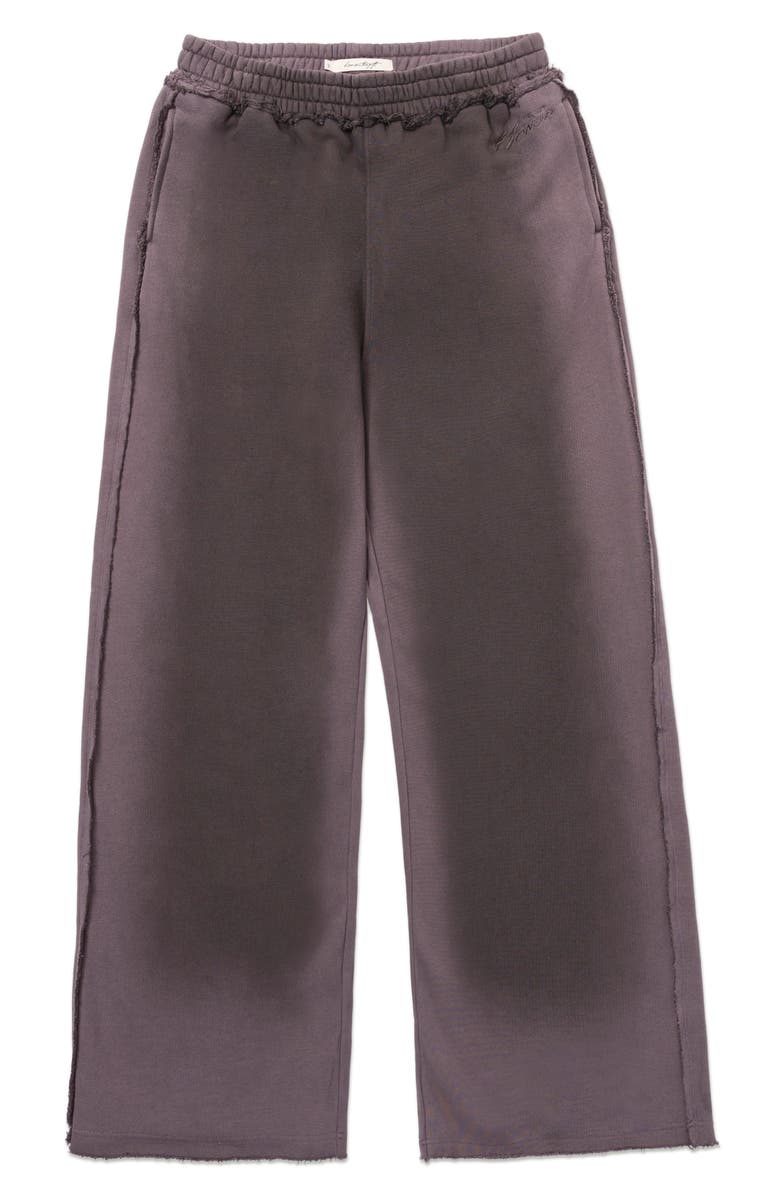 HONOR THE GIFT Spray Cotton French Terry Sweatpants, Alternate, color, Black