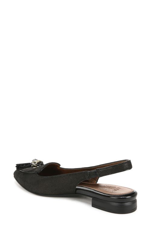 Naturalizer Juliana Slingback Pointed Toe Flat In Black
