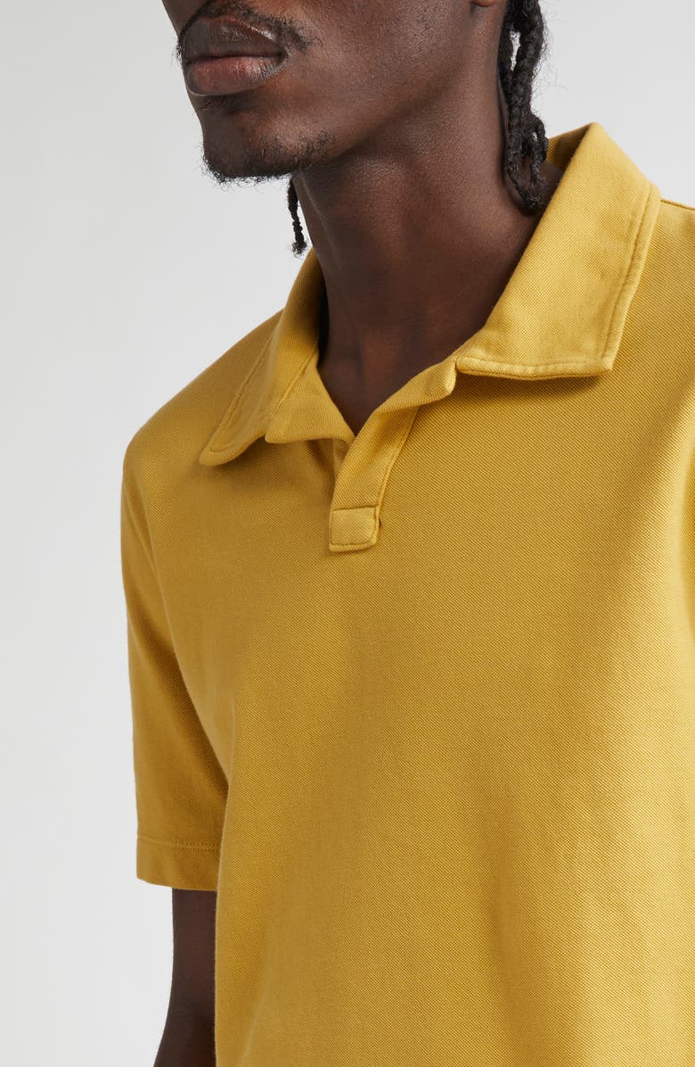 Massimo Alba Aruba Cotton Piqué Polo, Alternate, color, Mostarda