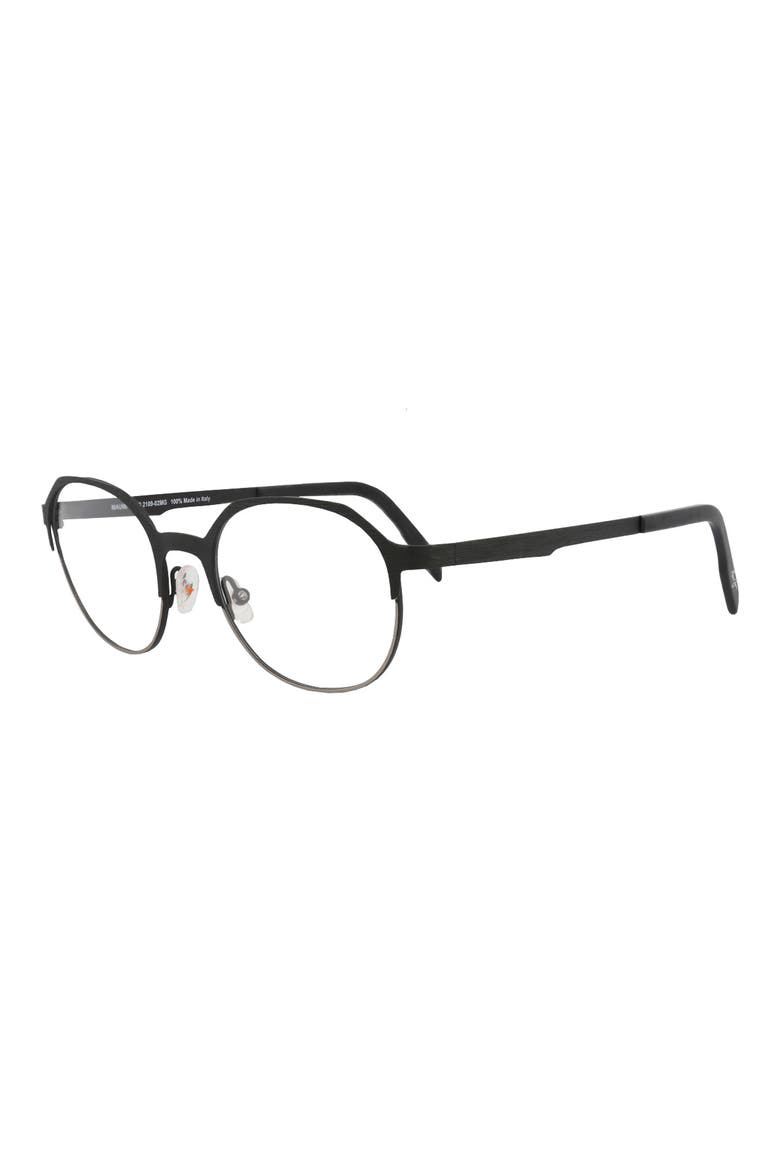 51mm Round Optical Frames, Alternate, color, BLACK BLACK TRANSPARENT