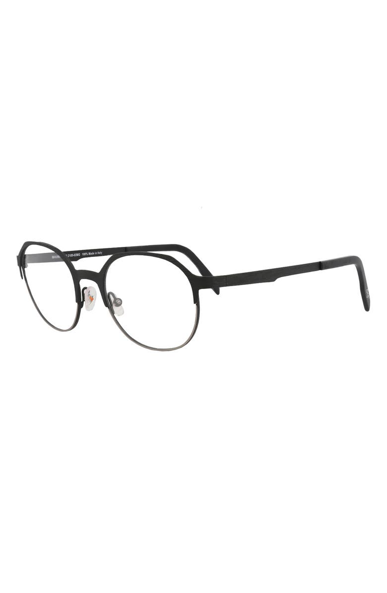 Maui Jim 51mm Round Optical Frames, Alternate, color, Black Black Transparent