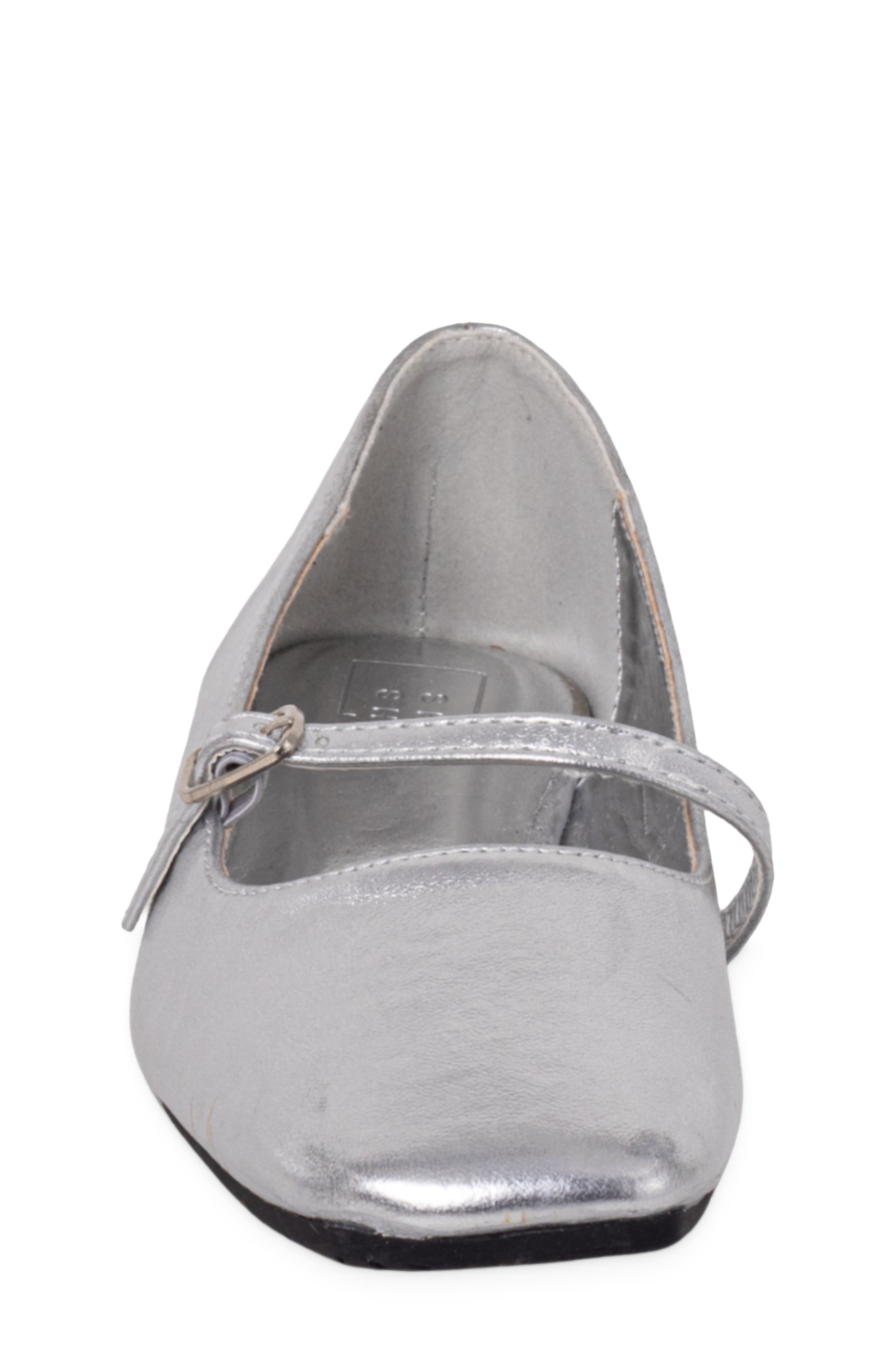 Kids' Adele Mini Faux Leather Mary Jane, Alternate, color, STERLING