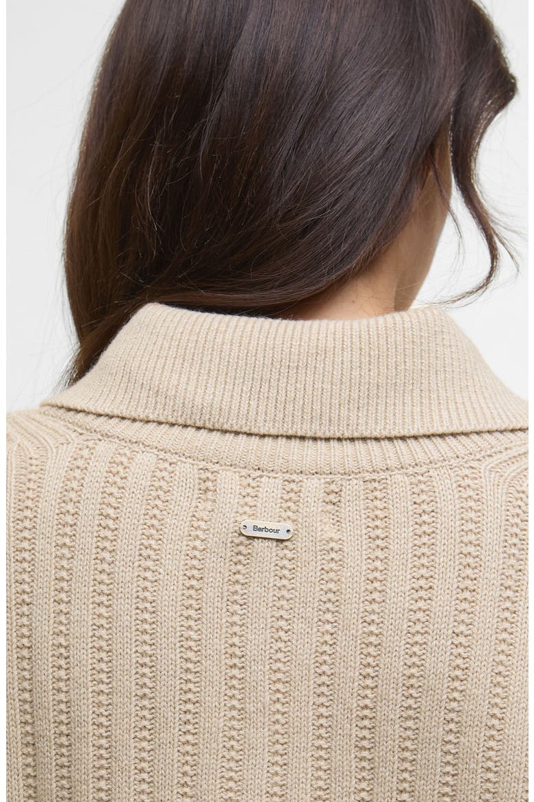 Norham Cotton & Wool Polo Sweater, Alternate, color, OATMEAL