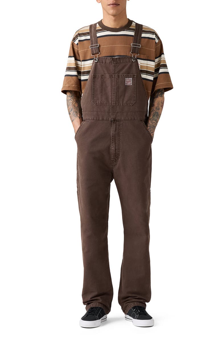 Levi's<sup>®</sup> Red Tab<sup>™</sup> Relaxed Straight Leg Canvas Overalls, Main, color,