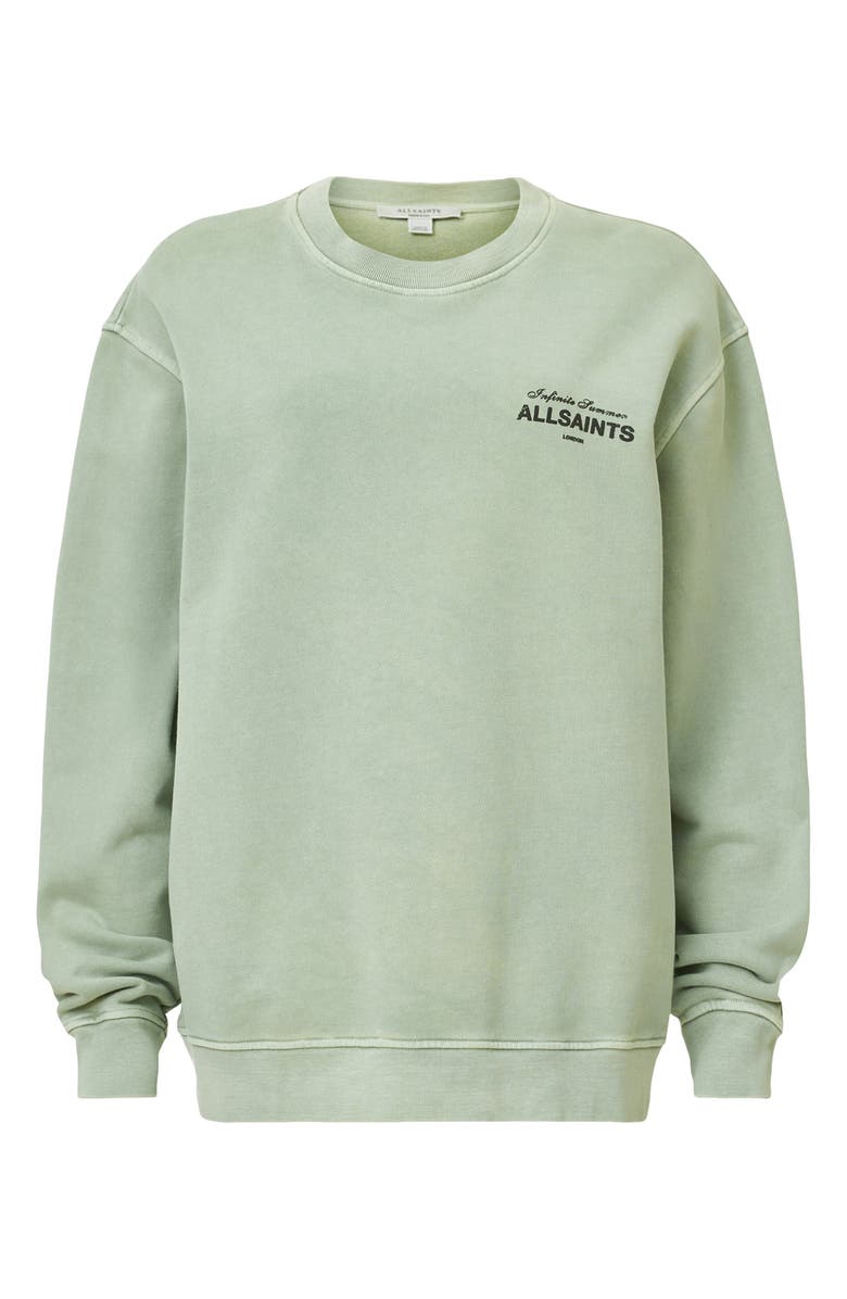 AllSaints Soleil Etta Cotton Graphic Sweatshirt, Alternate, color, 