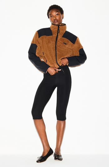 Faux Shearling Zip Jacket