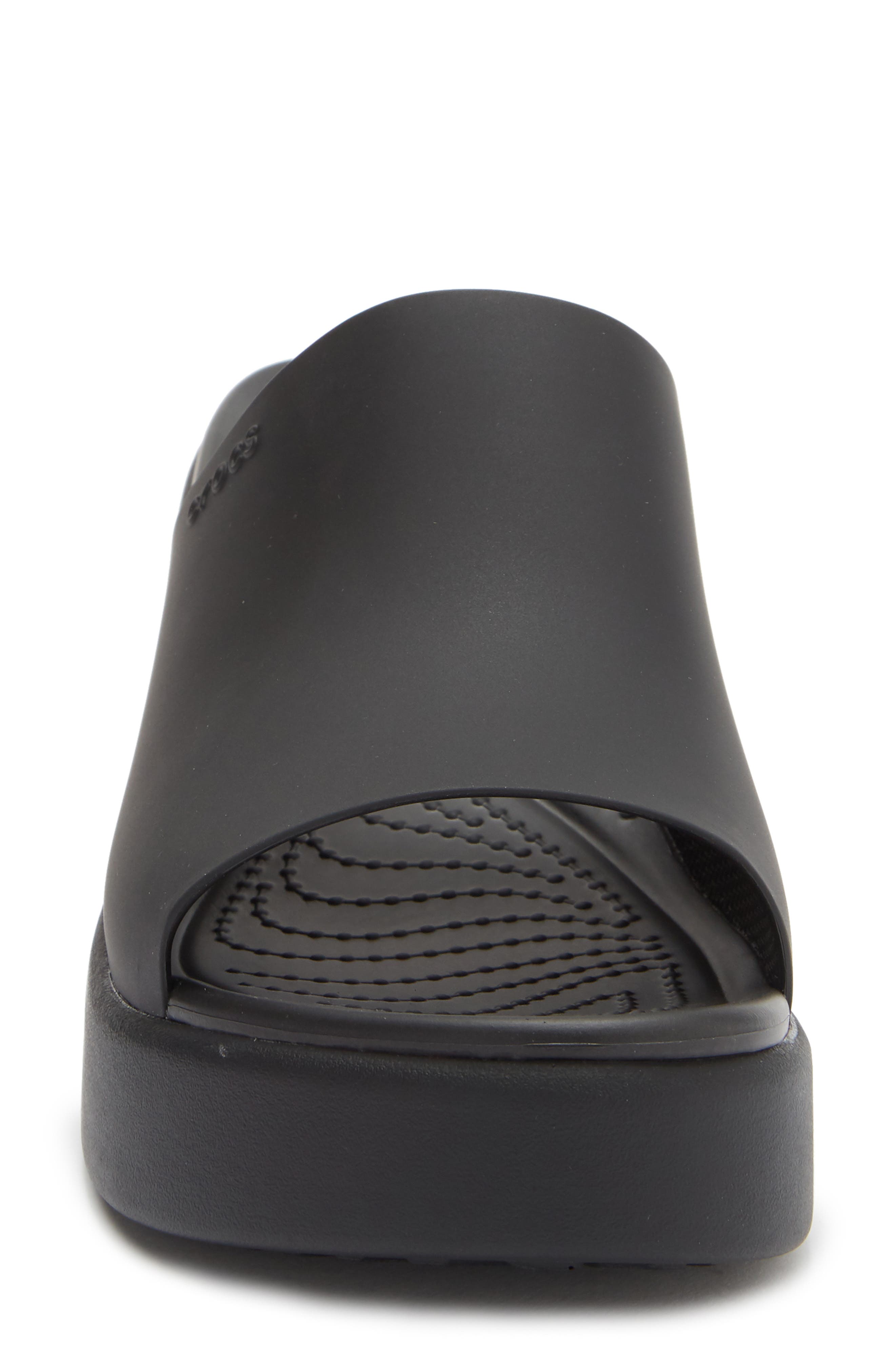 CROCS Brooklyn Slide Sandal, Alternate, color, Black/Black