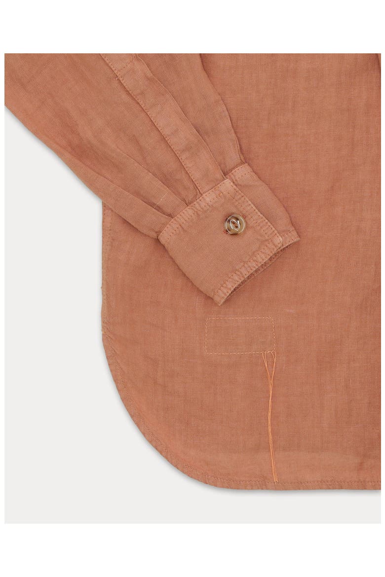 Bia Linen Shirt, Alternate, color, Light Orange