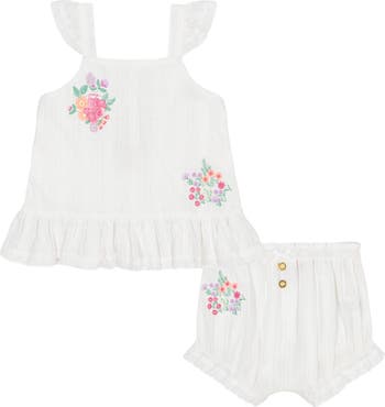 Embroidered Tank Top & Bloomers Set