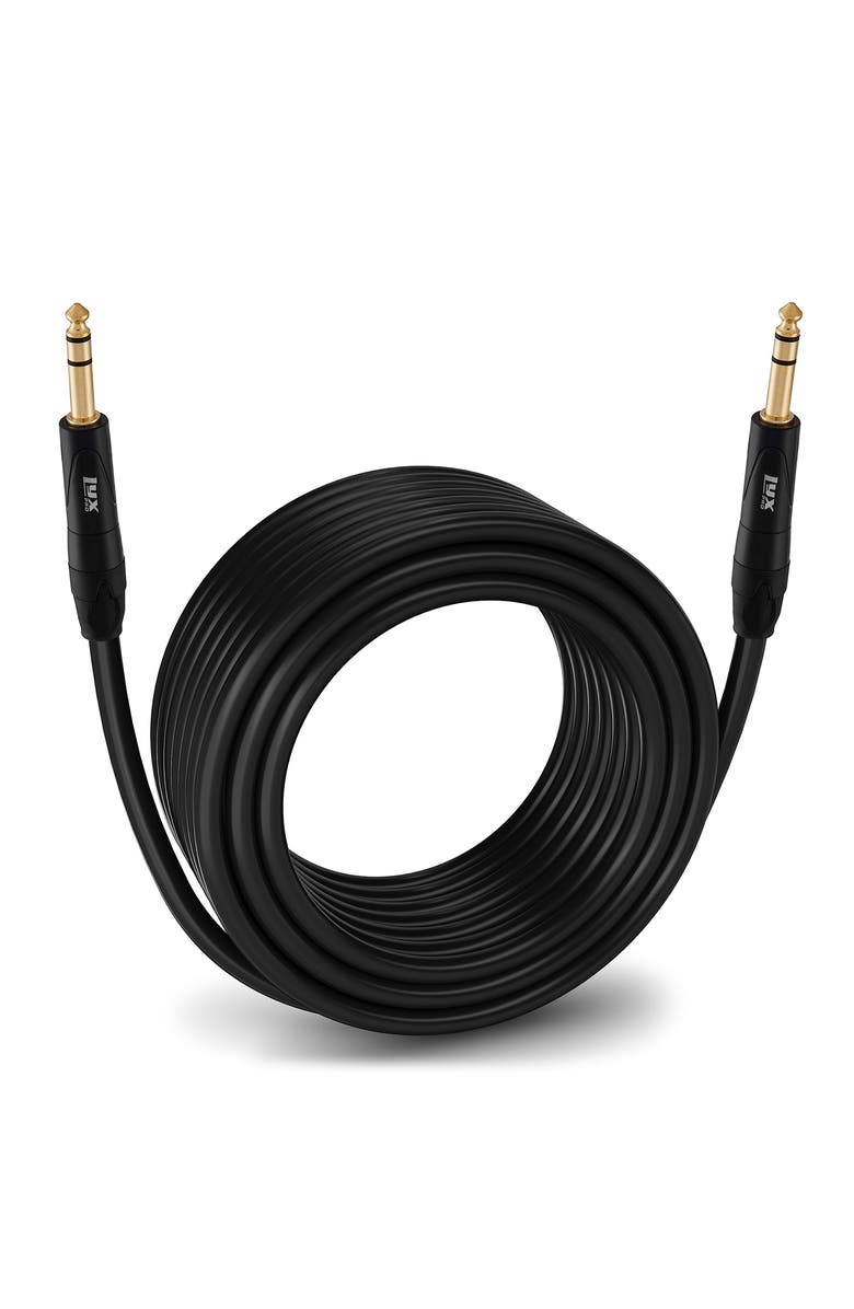 Lyxpro Balanced Audio 1/4 TRS Cable, Male to Male, Durable & Flexible 1/4 to 1/4 Audio Cable, 75 ft, Main, color,