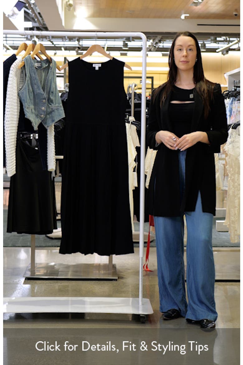 Sleeveless Pleated Sweater Dress video