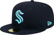 New Era Men's New Era Deep Sea Blue Seattle Kraken Core 59FIFTY Fitted Hat