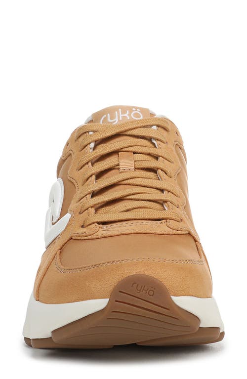 Ryka Women's Podflow Retro Lace Up Walking Sneakers In Yellow